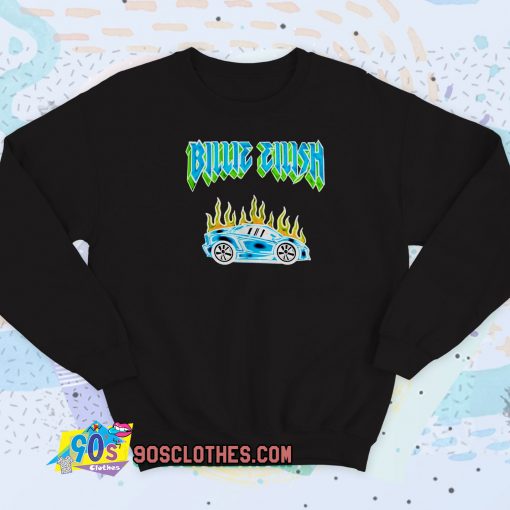 Billie Eilish Car Flames Tour Sweatshirt Style