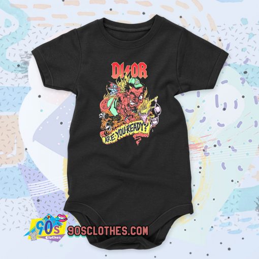 Bleached Goods Devilish Grin Baby Onesie