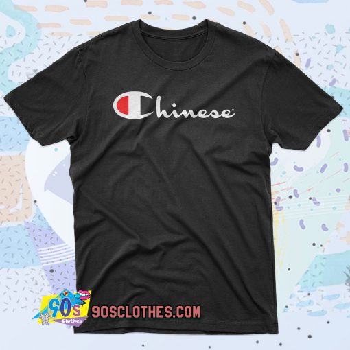 Chinese Champion 90s T Shirt Style