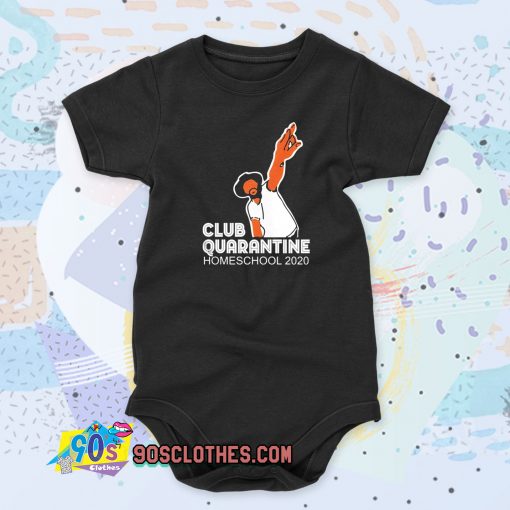 Club quarantine homeschool 2020 Baby Onesie