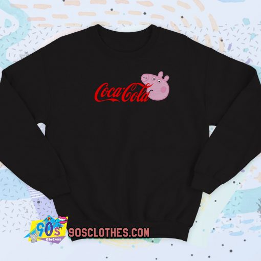 Coke Peppa Pig Parody Sweatshirt Style