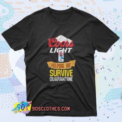 Coors Light Helping Me Survive Quarantine Retro T Shirt