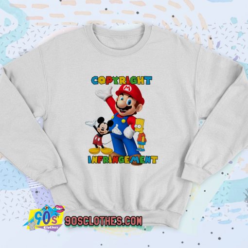 Copyright Infringement Super Mario Sweatshirt Style