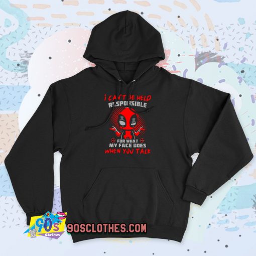 Deadpool Can’t Be Held Responsible Quotes Vintage Hoodie