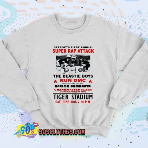 Detroit Super Attack Beastie Boys Retro Sweatshirt