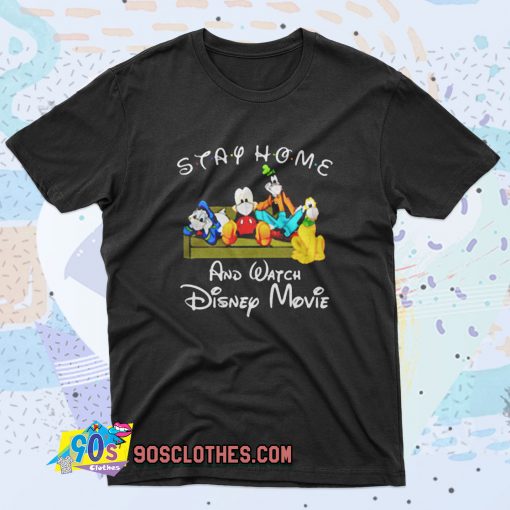 Disney Stay At Home Retro T Shirt