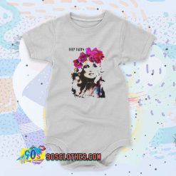 Dolly Parton Floral Portrait Custom Baby Onesie