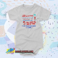 Dr Seuss I Will Teach You In A Room Custom Baby Onesie