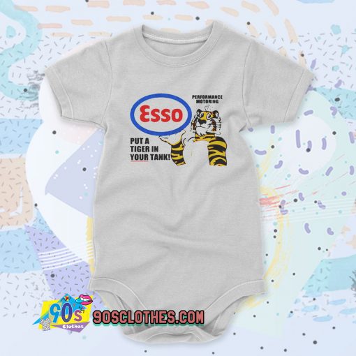 Esso Put A Tiger In the Tank Custom Baby Onesie