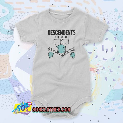 Everything Sucks Face Mask Descendents Baby Onesie