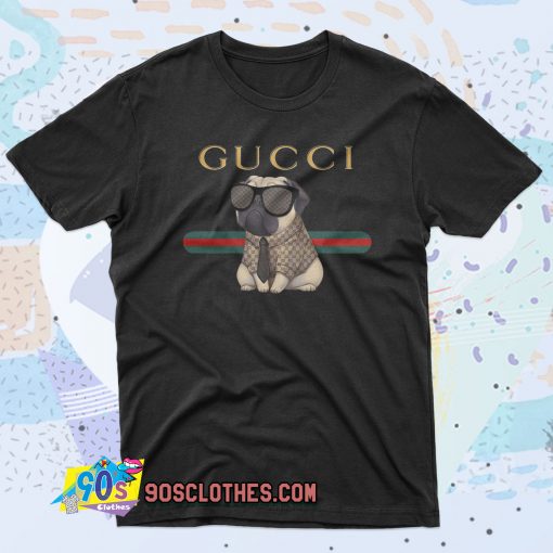 Funny Pug Dog 90s T Shirt Style