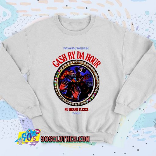 Gash By The Hour Swanswag Worldwide Retro Sweatshirt