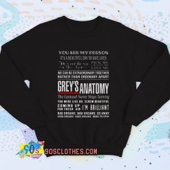 Greys Anatomy Quote Vintage Sweatshirt