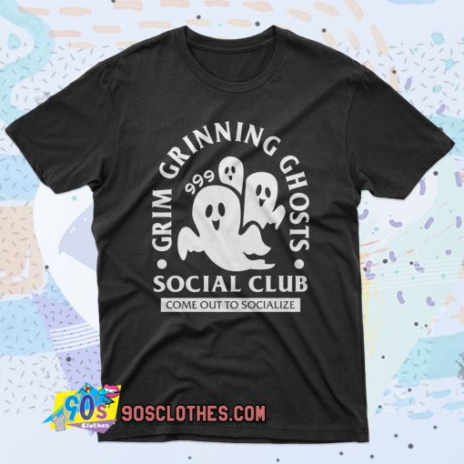 Grim Grinning Ghost 90s T Shirt Style