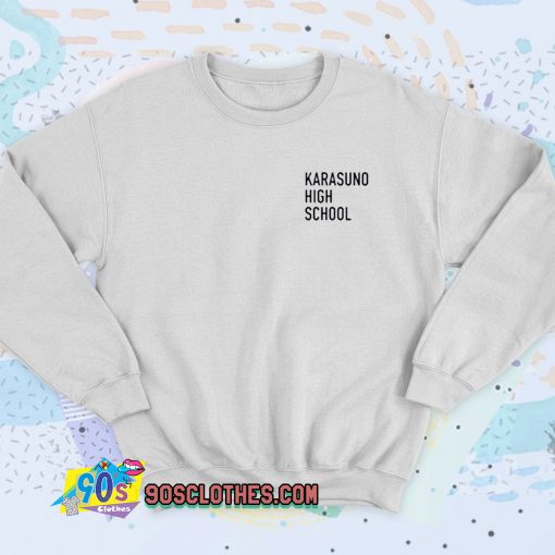 Haikyuu Karasuno High School Retro Sweatshirt