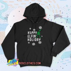 Happy Elfin Holiday Vintage Hoodie