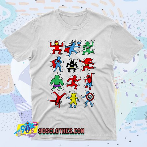 Haring Heroes 90s T Shirt Style