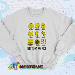 History of Art Smiley Face Sweatshirt Style