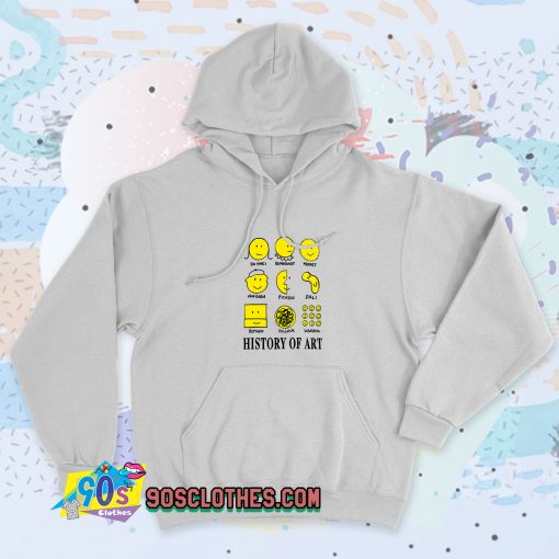 History of Art Smiley Face Vintage Hoodie