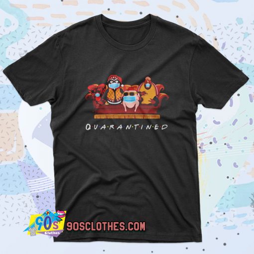 Hugsy Penguin And Friends Quarantined Retro T Shirt