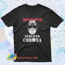 IRON MAIDEN Survived Corona Retro T Shirt