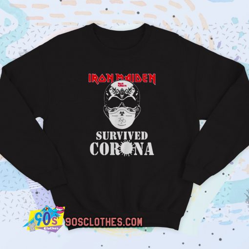 IRON MAIDEN Survived Corona Vintage Sweatshirt