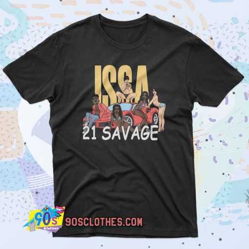 Issa Blanc 21 Savage 90s T Shirt Style