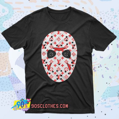 Jason Voorhees Mask Lv Monogram 90s T Shirt Style