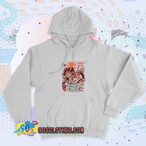 Kaiju Food Fight Vintage Hoodie