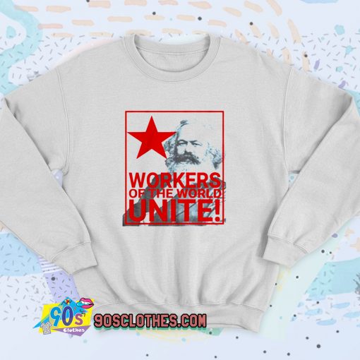 Karl Marx Workers Retro Sweatshirt