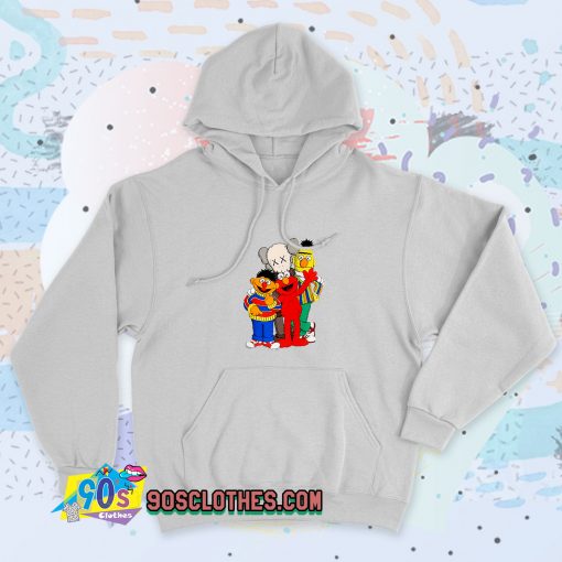 Kaws X Sesame Street Family Collab Vintage Hoodie