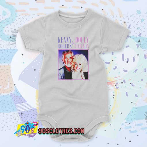 Kenny Rogers and Dolly Parton Custom Baby Onesie