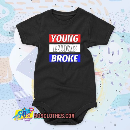 Khalid Young Dumb Broke Cool Baby Onesie