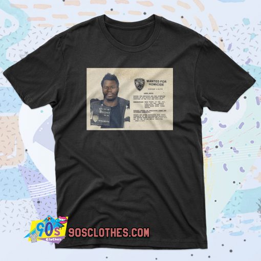 Larry Davis Wanted For Homicide 90s T Shirt Style