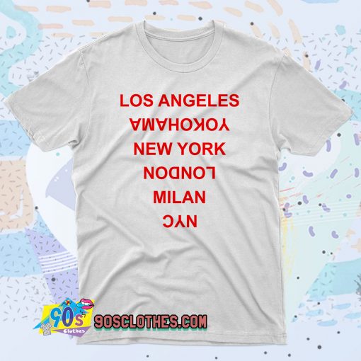 Los Angeles Yokohama New York London 90s T Shirt Style