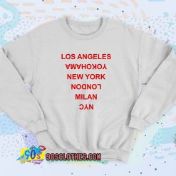 Los Angeles Yokohama New York London Sweatshirt Style