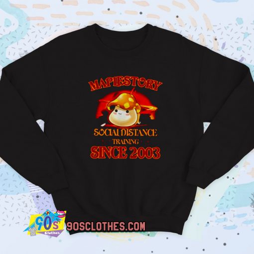 Maplestory Social Distance Training Vintage Sweatshirt