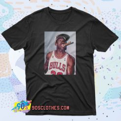 Michael Jordan Cigar Smoke Champions 90s T Shirt Style