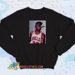 Michael Jordan Cigar Smoke Champions Sweatshirt Style