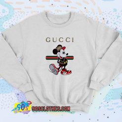 Mickey Mouse Gucci Stripe Sweatshirt Style