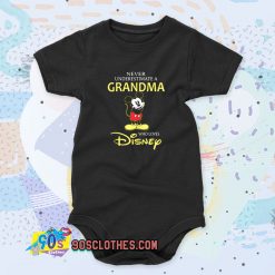 Mickey Mouse a Grandma Loves Disney Cool Baby Onesie