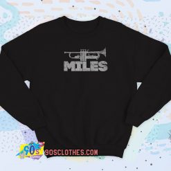 Miles Davis Trumpet Logo Sweatshirt Style