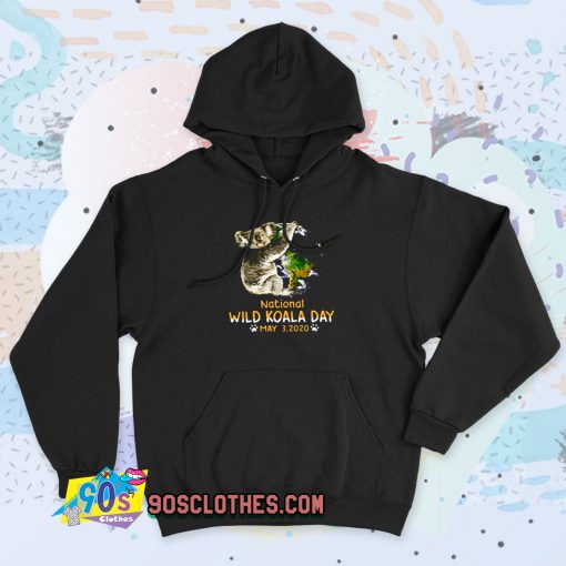 National Wild Koala Day 90s Hoodie