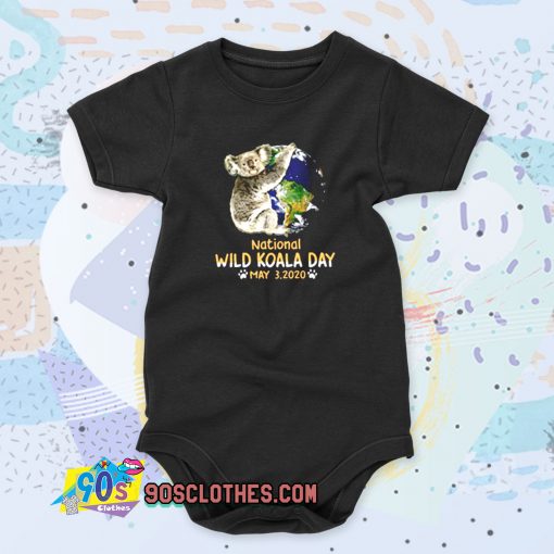 National Wild Koala Day Cool Baby Onesie