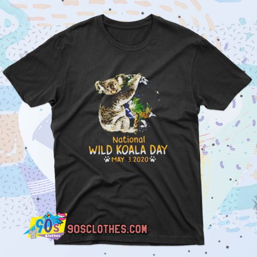 National Wild Koala Day Retro T Shirt