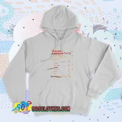 New Succes Nutrition Facts Hoodie Style