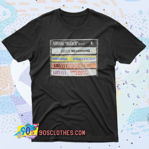 Nirvana Album Cassettes 90s T Shirt Style