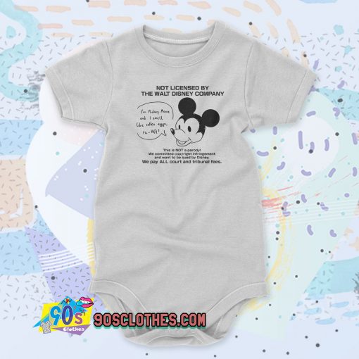 Not Licensed By The Walt Disney Company Baby Onesie