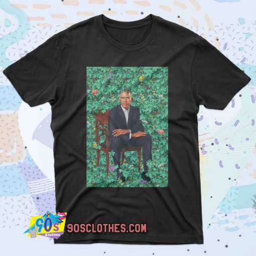 Obama Portraits Blend Paint 90s T Shirt Style