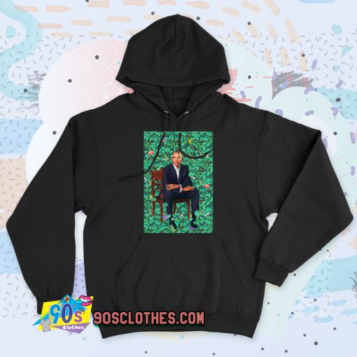 Obama Portraits Blend Paint Vintage Hoodie